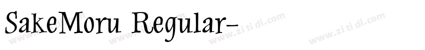 SakeMoru Regular字体转换